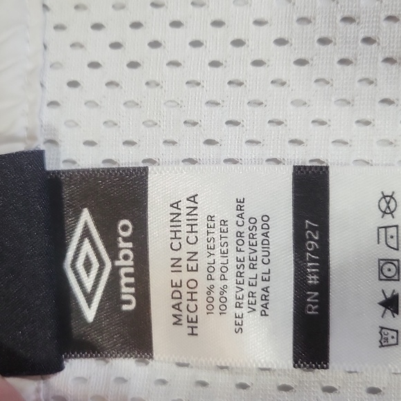 UMBRO Black White Half Zip Pullover Hooded Windbreaker Jacket - Kangaroo Pocket - Picture 5 of 15